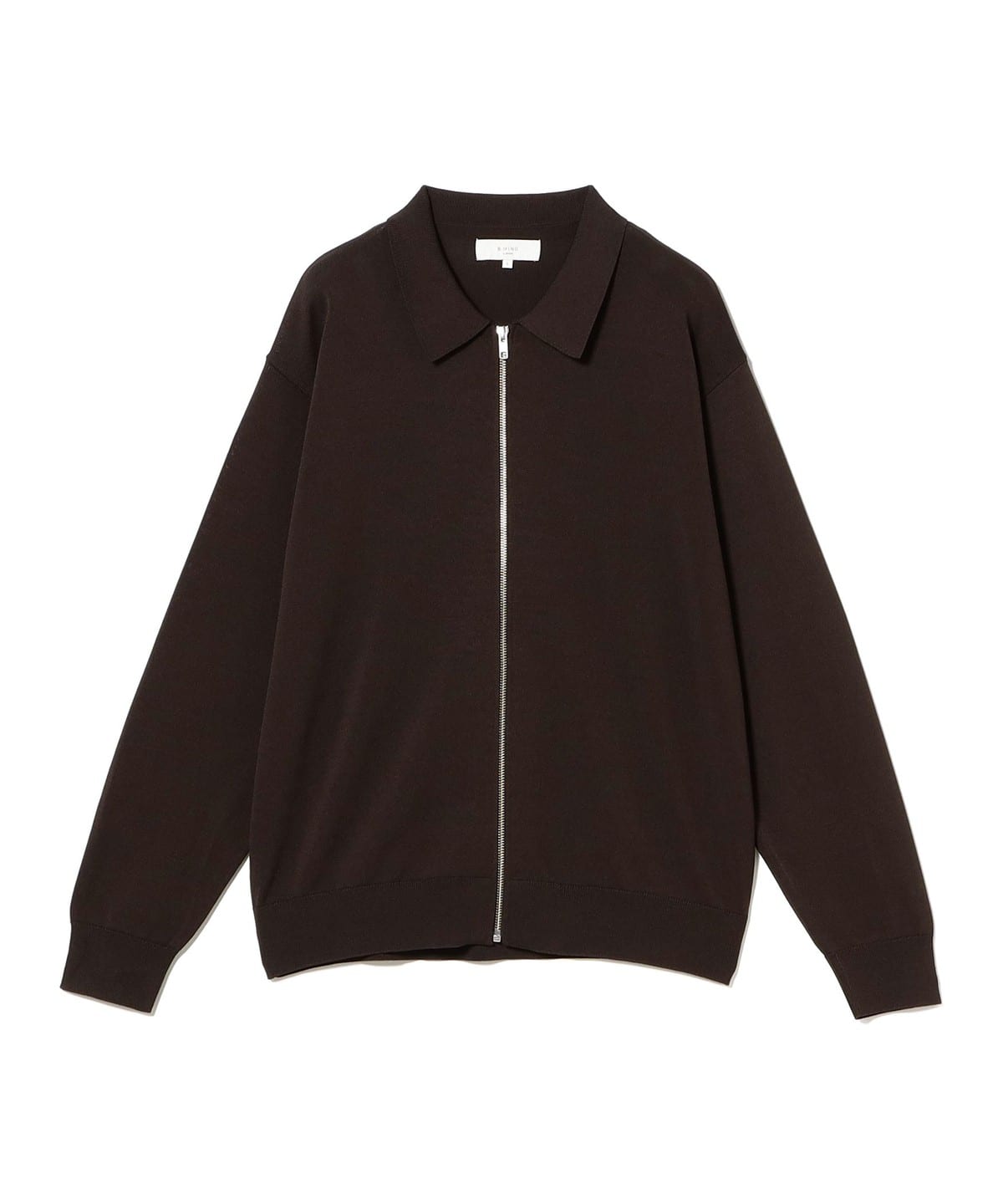 12ゲージ ジップ ポロ カーディガン トップス MEN BROWN S 12ゲージ ジップ ポロ カーディガン トップス MEN BROWN S