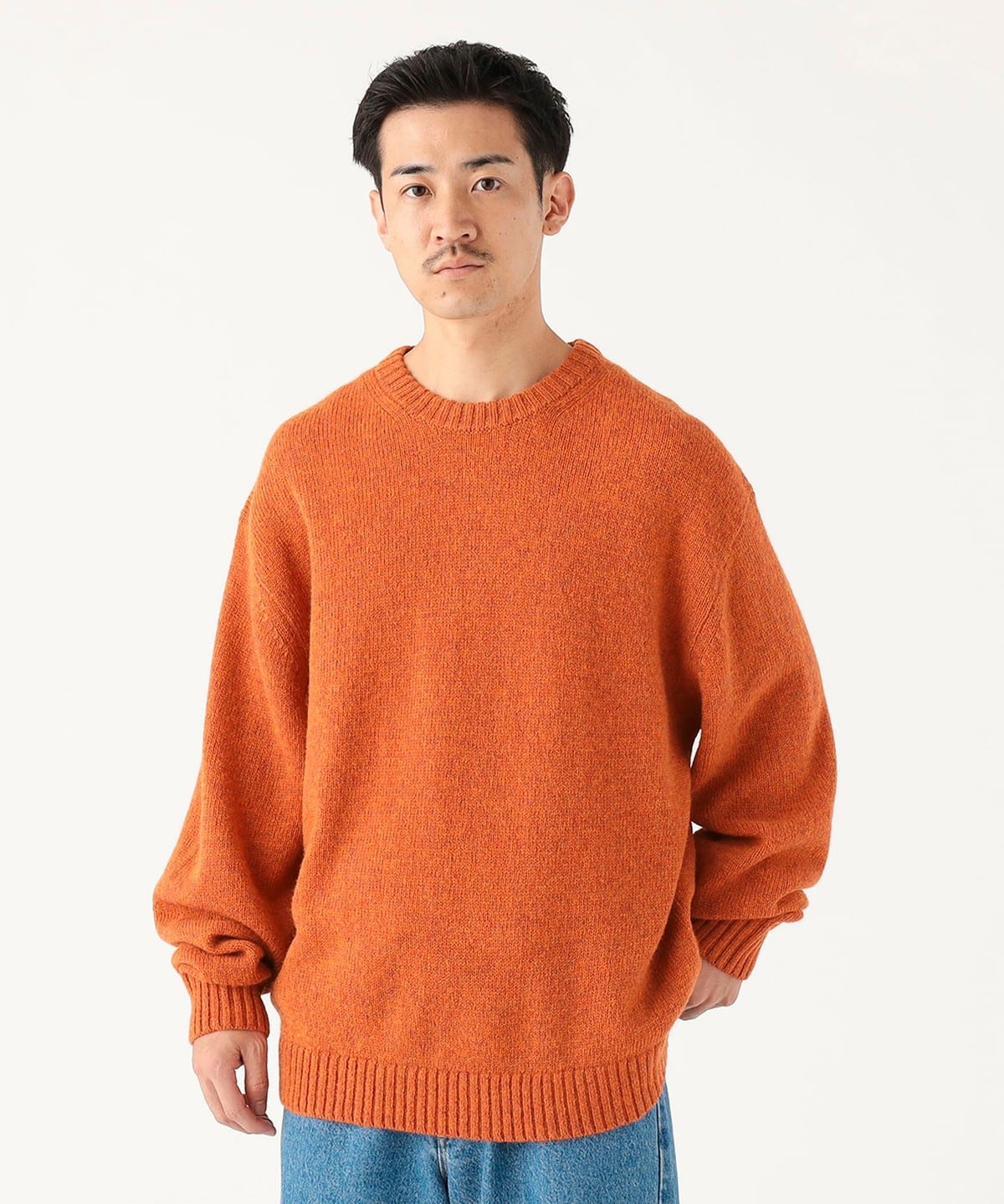 B:MING by BEAMS（ビーミング by ビームス）ローゲージ ウール クルー