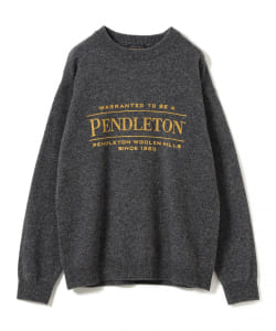 【別注】PENDLETON / ロゴ クルーネック ニット