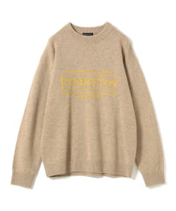【別注】PENDLETON / ロゴ クルーネック ニット