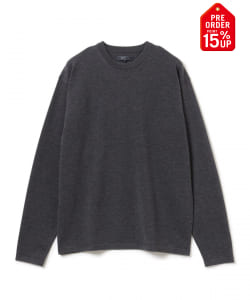 【+15%ポイントUP】14ゲージ ニット クルーネック Tシャツ