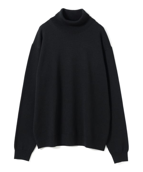 ビームス黒ニット B:MING by BEAMS（ビーミング by ビームス）12ゲージ ワッフル