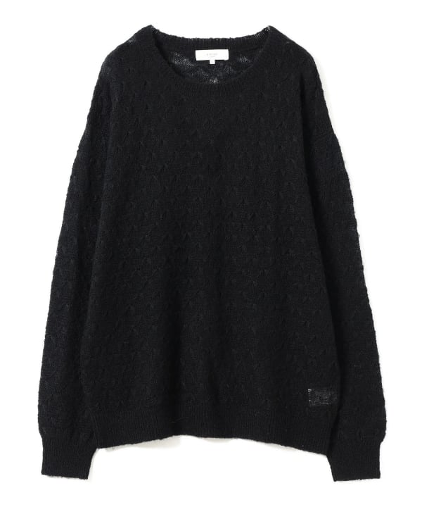 【新品】 B:MING ビーミング SHIPS ブラック しつけ糸あり B:MING by BEAMS（ビーミング by ビームス）7ゲージ メッシュ