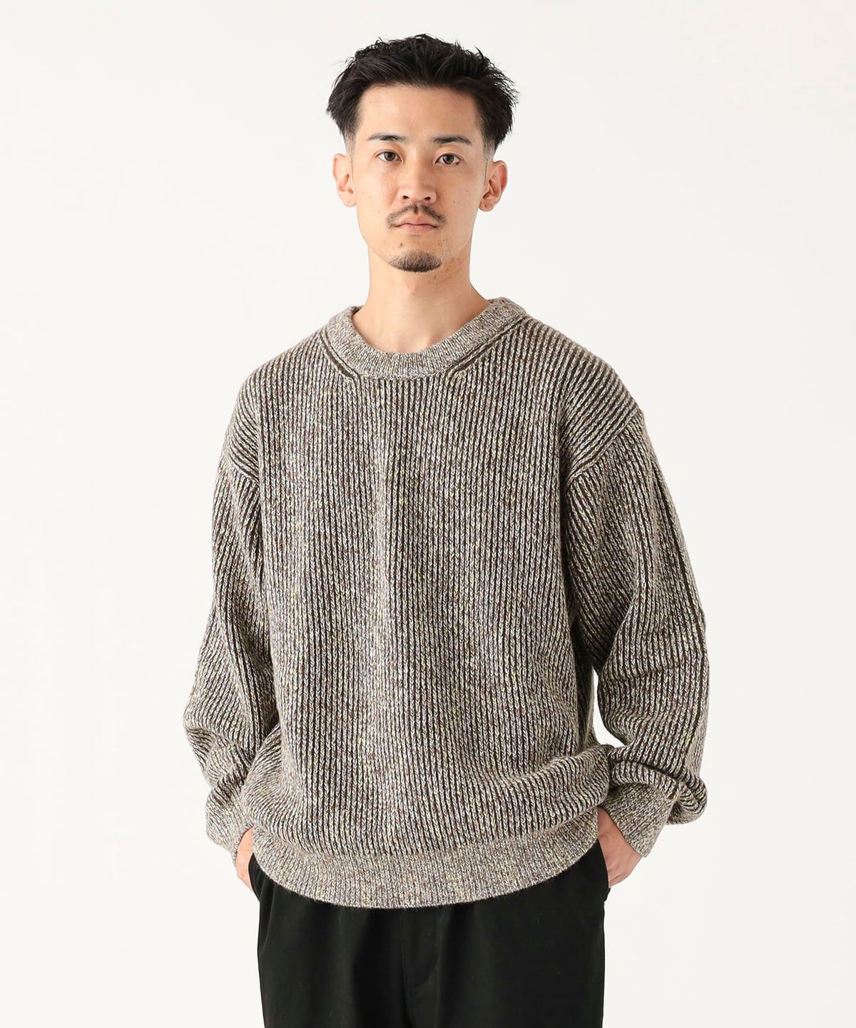 あーみん B:MING by BEAMS（ビーミング by ビームス）5ゲージ 片畦 メランジ