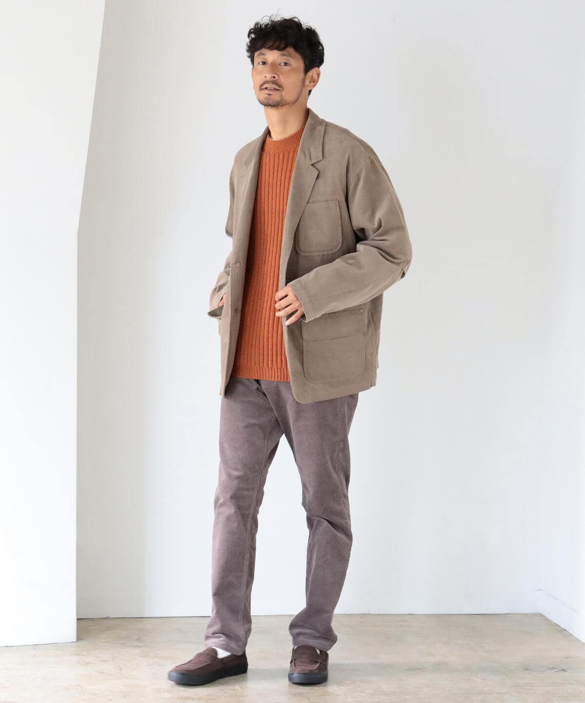 憧れの 【美品】ビームス BEAMS コーデュロイ セットアップ 黒 