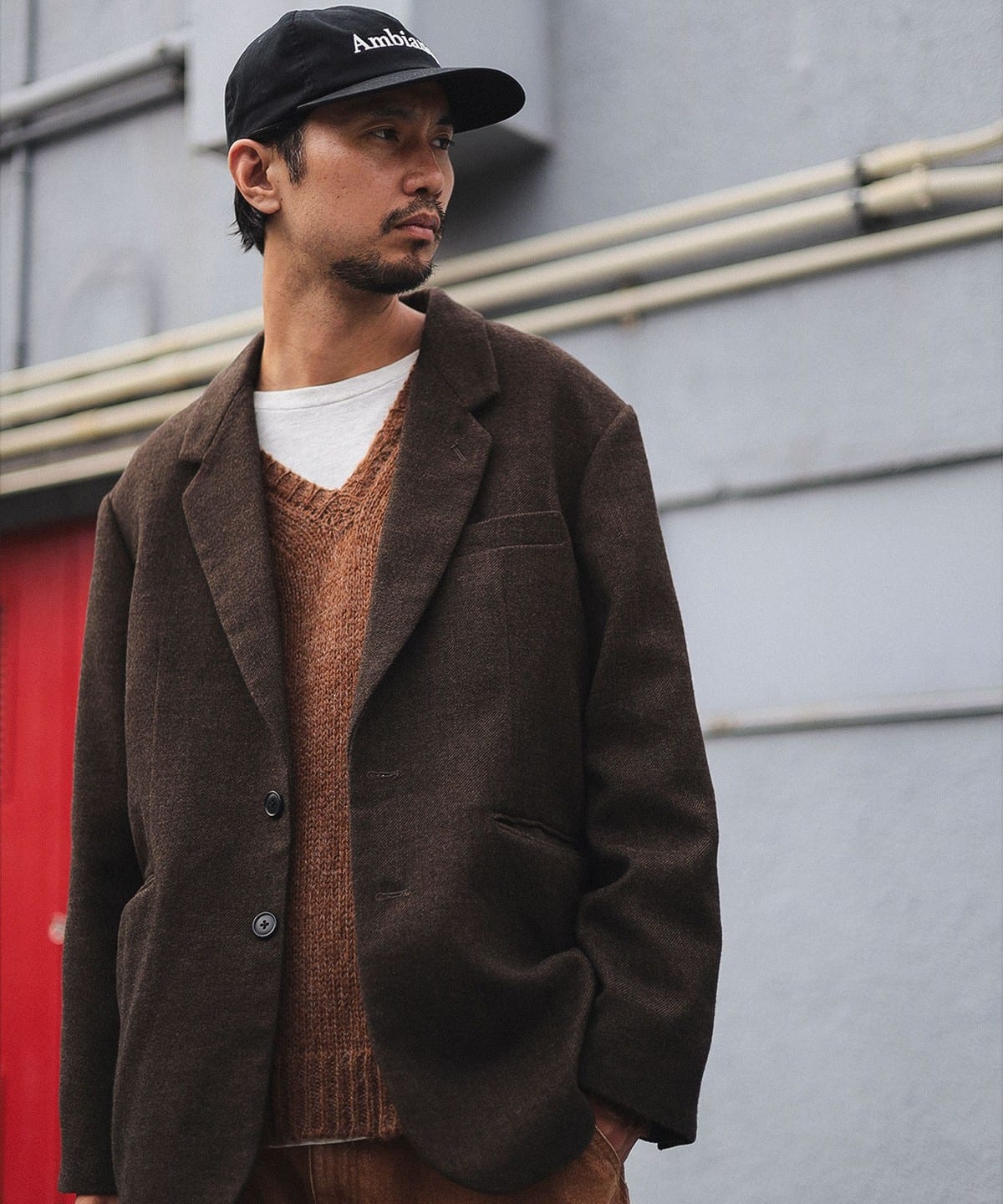 ambiance / Tech Tweed Jacket ジャケット MEN OLIVE S ambiance / Tech Tweed Jacket ジャケット MEN OLIVE S