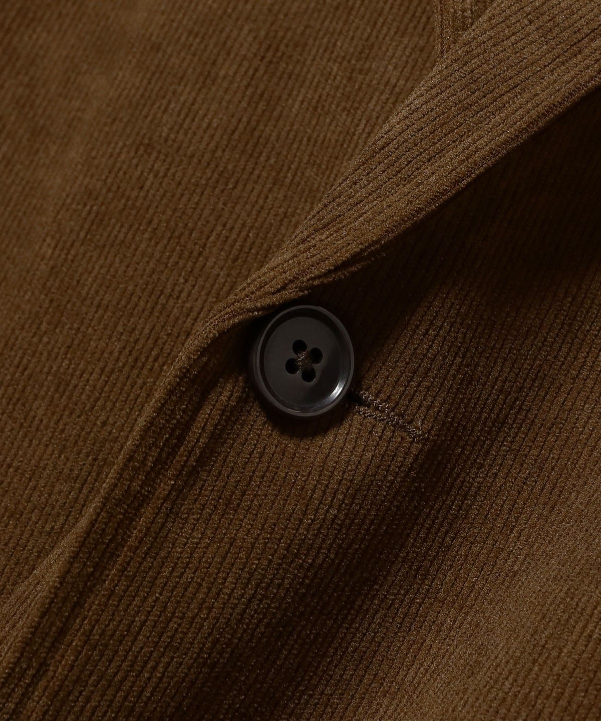 【BEAMS】コーディロイ テーラードジャケット ブラック XLサイズ B:MING by BEAMS（ビーミング by ビームス）ポリエステルコーデュロイ