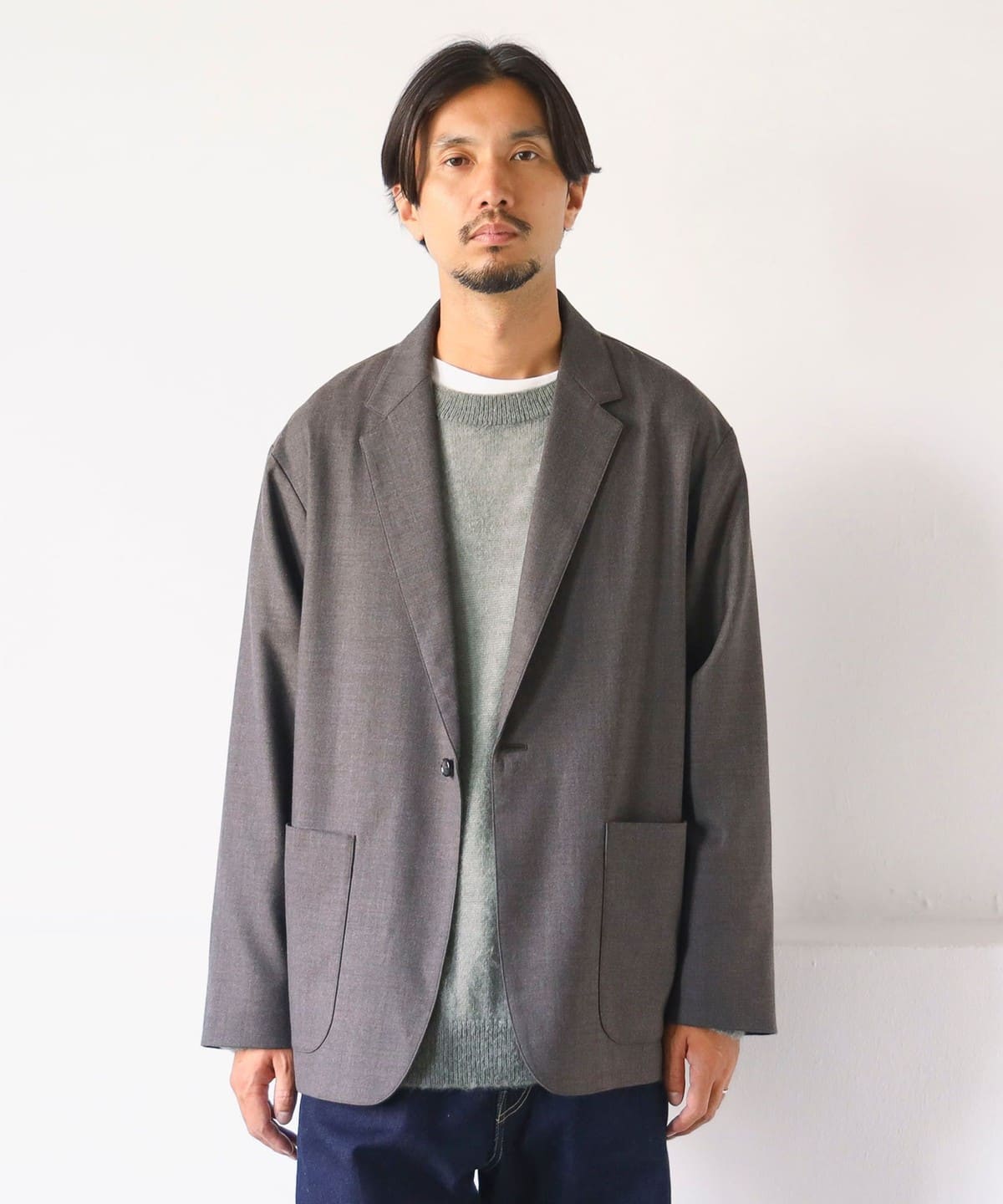 SIMPLE YET / ツイル ライトミルド 1ボタン ジャケット ジャケット MEN BROWN S SIMPLE YET / ツイル ライトミルド 1ボタン ジャケット ジャケット MEN BROWN S