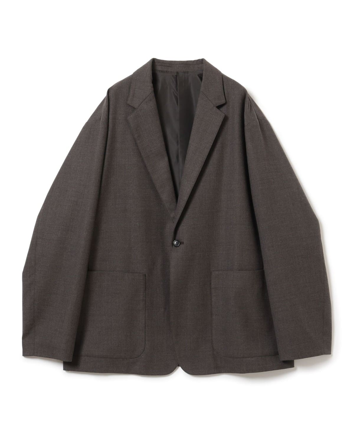 SIMPLE YET / ツイル ライトミルド 1ボタン ジャケット ジャケット MEN BROWN XL SIMPLE YET / ツイル ライトミルド 1ボタン ジャケット ジャケット MEN BROWN XL