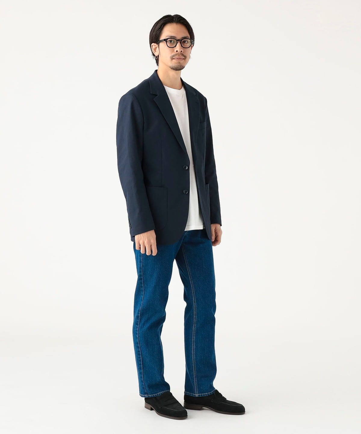 ビームス　beams plus テーラード　ジャケット　デニム　メンズ　M 美品 BEAMS+（ビームスプラス） ジャケット テーラードジャケット BEAMS