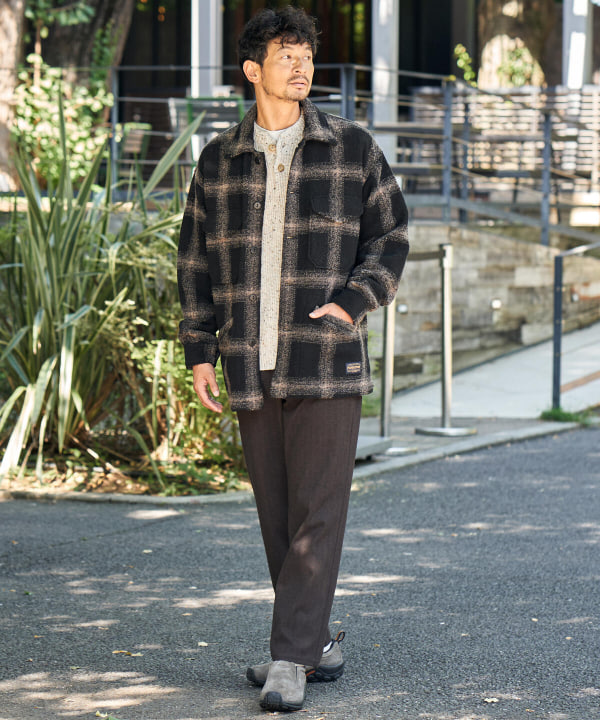 【NAVY/BROWN】PENDLETON * B:MING by BEAMS / 別注 CPO ジップジャケット