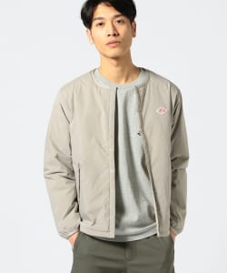 ▲DANTON / ナイロンタフタ ノーカラー ブルゾン