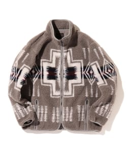 ▲PENDLETON × B:MING by BEAMS / 別注 総柄 ボアブルゾン