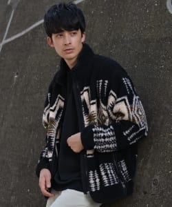 ▲PENDLETON × B:MING by BEAMS / 別注 総柄 ボアブルゾン