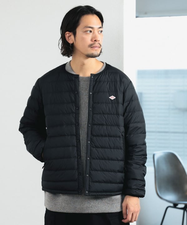 ダウンジャケットDanton BEAMS ダウン　Wool Mosser Down Jacket