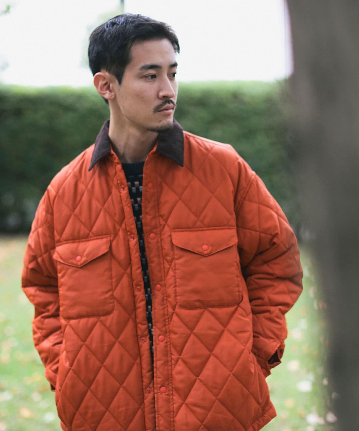 キルティング CPO シャツブルゾン ブルゾン MEN ORANGE S キルティング CPO シャツブルゾン ブルゾン MEN ORANGE S