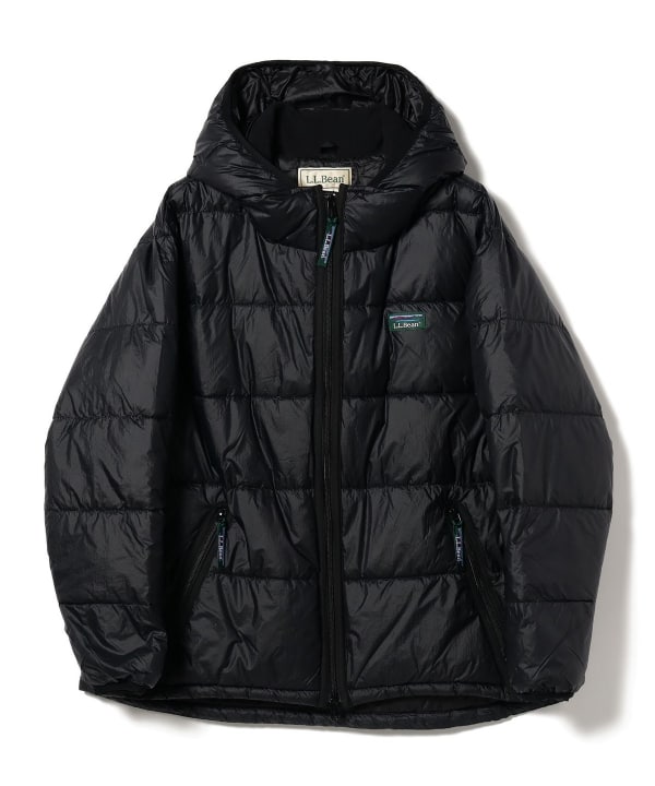 recycled fill lightweight hooded puffer