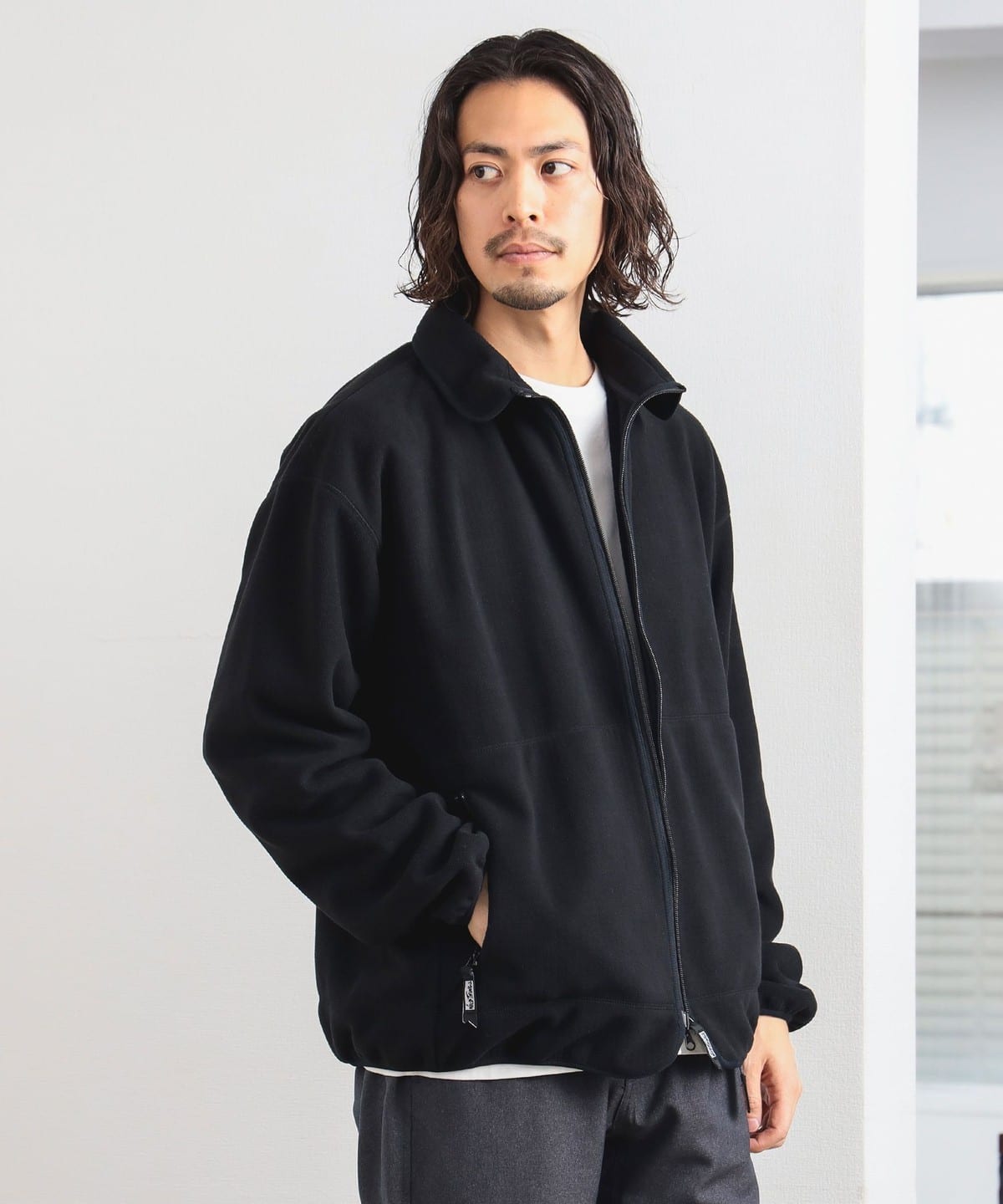 WILD THINGS ワイルドシングス / GRID FLEECE JACKET ブルゾン MEN BLACK M WILD THINGS ワイルドシングス / GRID FLEECE JACKET ブルゾン MEN BLACK M