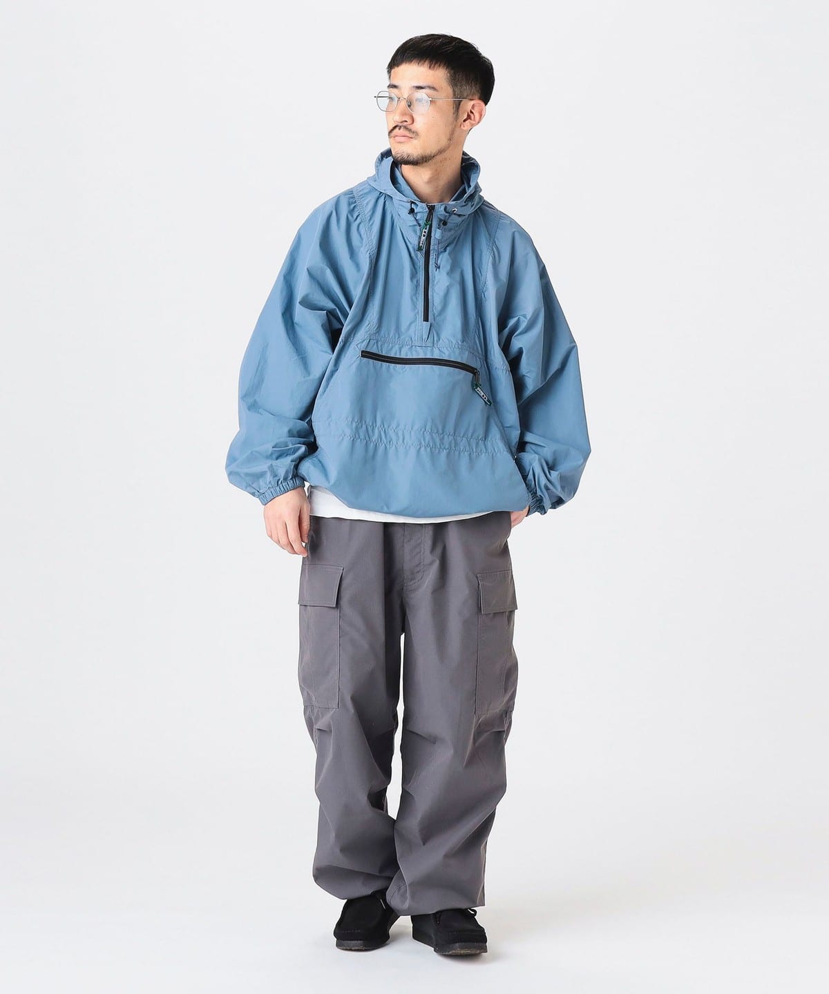 02deriv. キモノ アノラック パーカー kimono BEAMS L