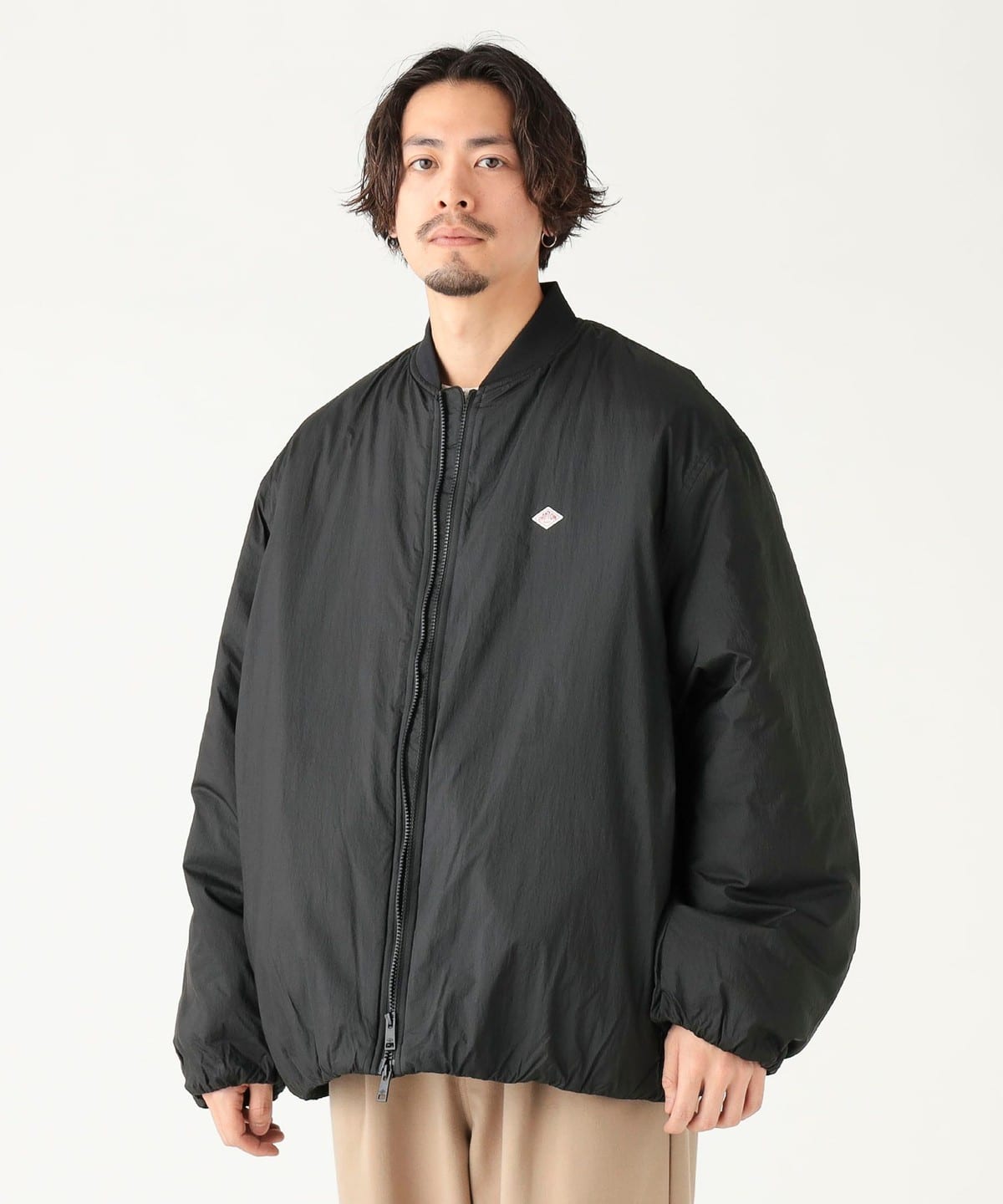 jun men ボンバージャケット 短丈 ブラック M B:MING by BEAMS（ビーミング by ビームス）DANTON / メンズ