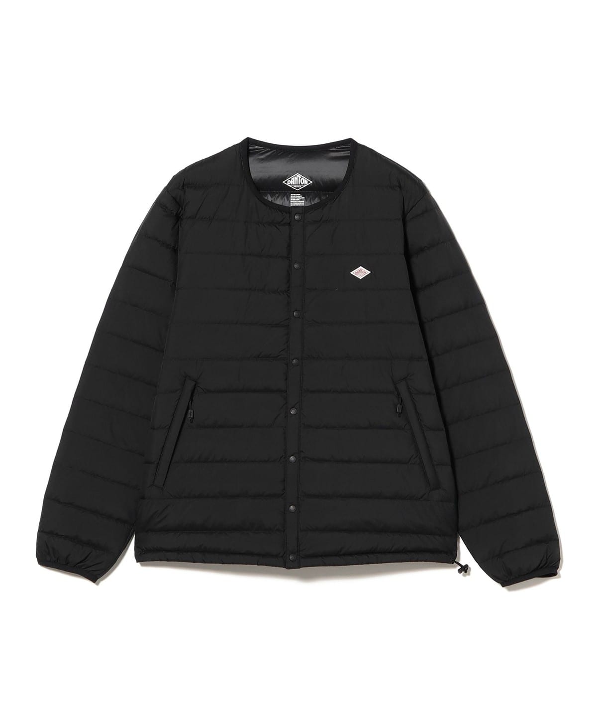 DANTON ダントン / メンズ クルーネック インナー ダウン ジャケット ブルゾン MEN BLACK M DANTON ダントン / メンズ クルーネック インナー ダウン ジャケット ブルゾン MEN BLACK M