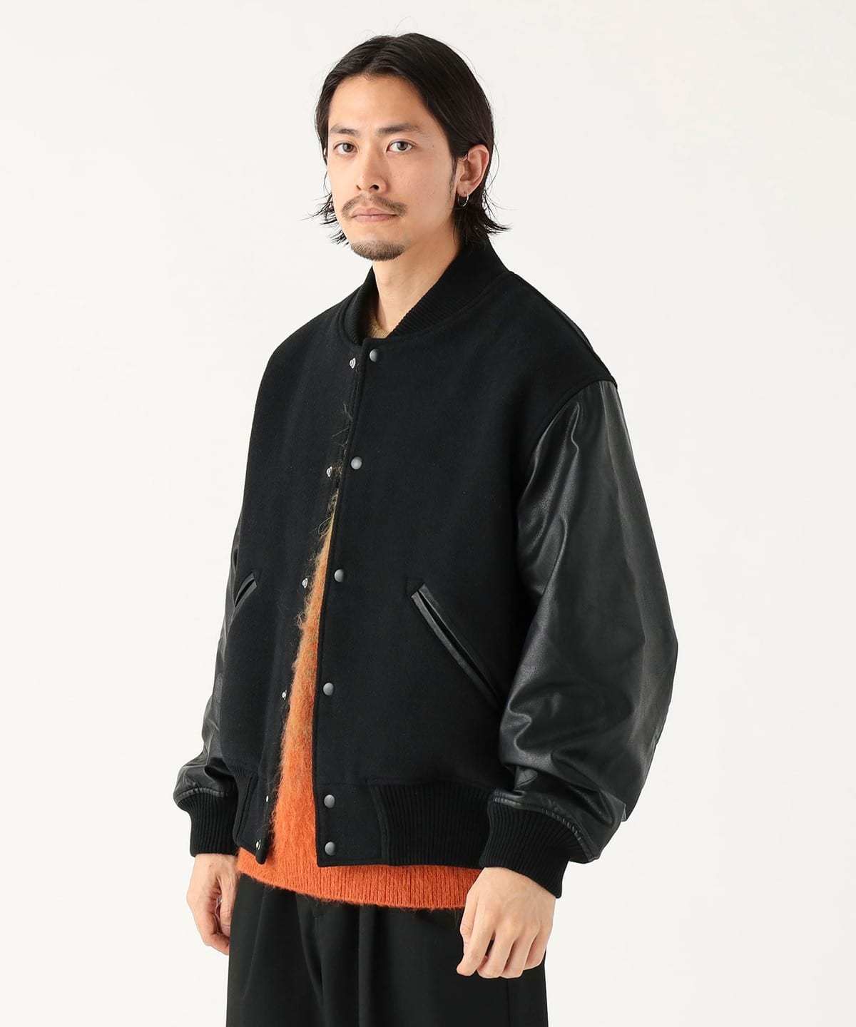 ルーズ スタジャン ブルゾン MEN BLACK BLACK XL ルーズ スタジャン ブルゾン MEN BLACK BLACK XL