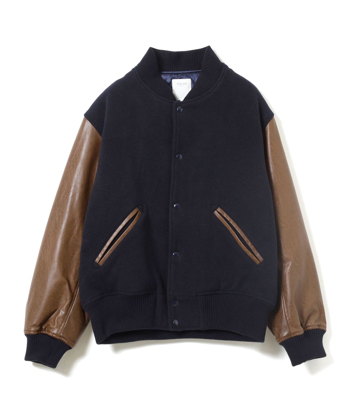 ルーズ スタジャン ブルゾン MEN NAVY BROWN XL ルーズ スタジャン ブルゾン MEN NAVY BROWN XL