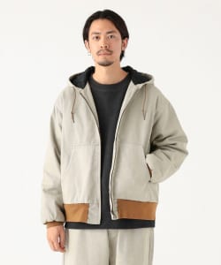 フェード ジップ 中綿 フードブルゾン