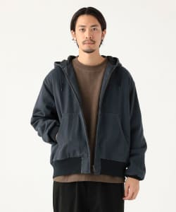 フェード ジップ 中綿 フードブルゾン