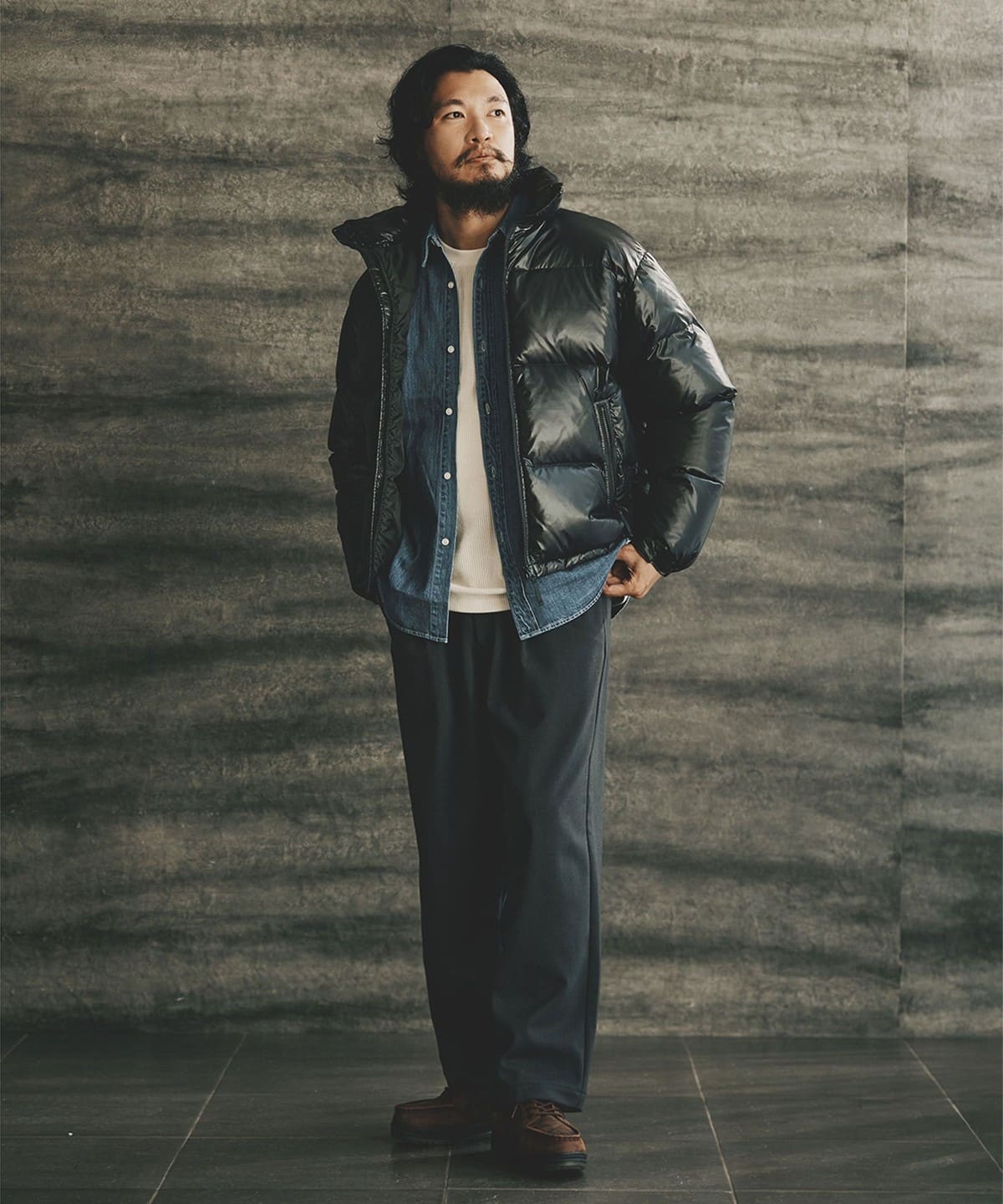 B:MING by BEAMS（ビーミング by ビームス）シレー スタンドカラー