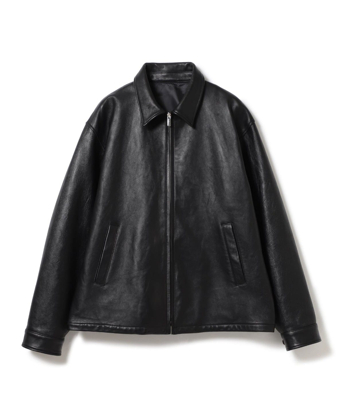 タグ付き Ｂ：ＭＩＮＧ　ｂｙ　ＢＥＡＭＳ　ノーカラージップブルゾン　黒 L B:MING by BEAMS（ビーミング by ビームス）ノーカラー ブルゾン