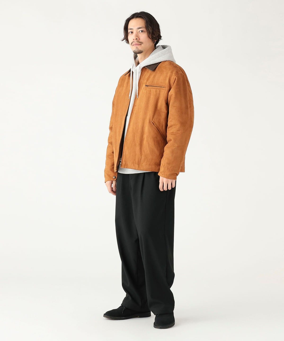 【美品】 BEAMS スエードブルゾン 裏ボア生地 B:MING by BEAMS（ビーミング by ビームス）【タイムセール】フェイク