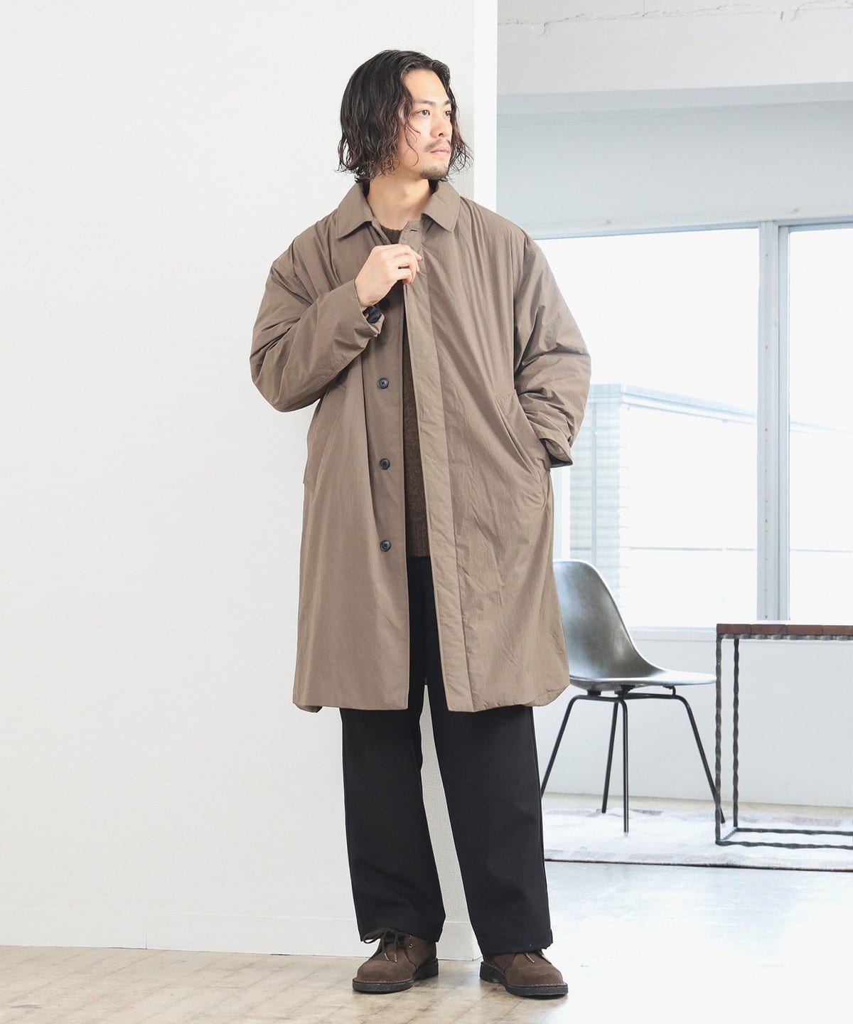 BEAMS（ビームス）の「◎BEAMS / ナイロン ステンカラーコート（ステンカラーコート）」 - WEAR