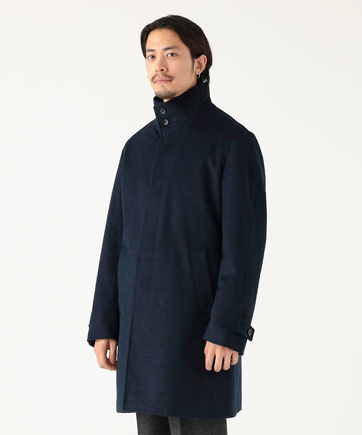 美品★ビューティフルピープル | 定価12万 タスマニアウールショートコート セール】SUPER140ラペルショートコート｜ウール/保温/冬服（ピーコート