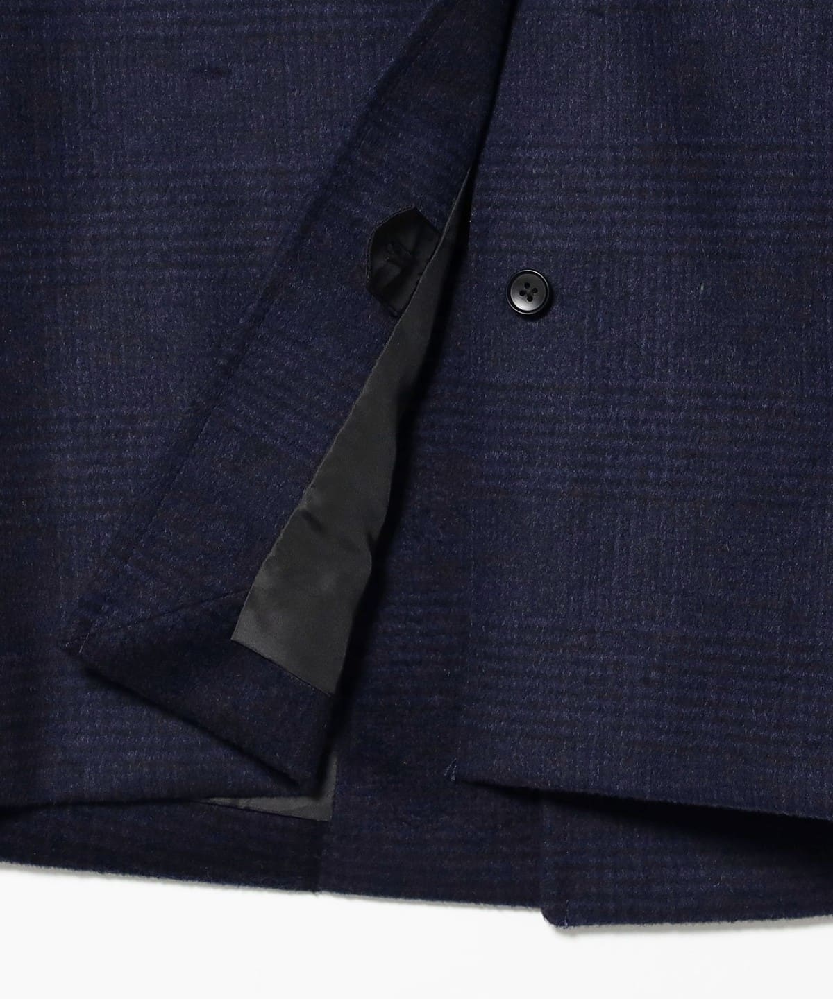 B:MING by BEAMS タスマニアウール ステンカラーコート ネイビー B