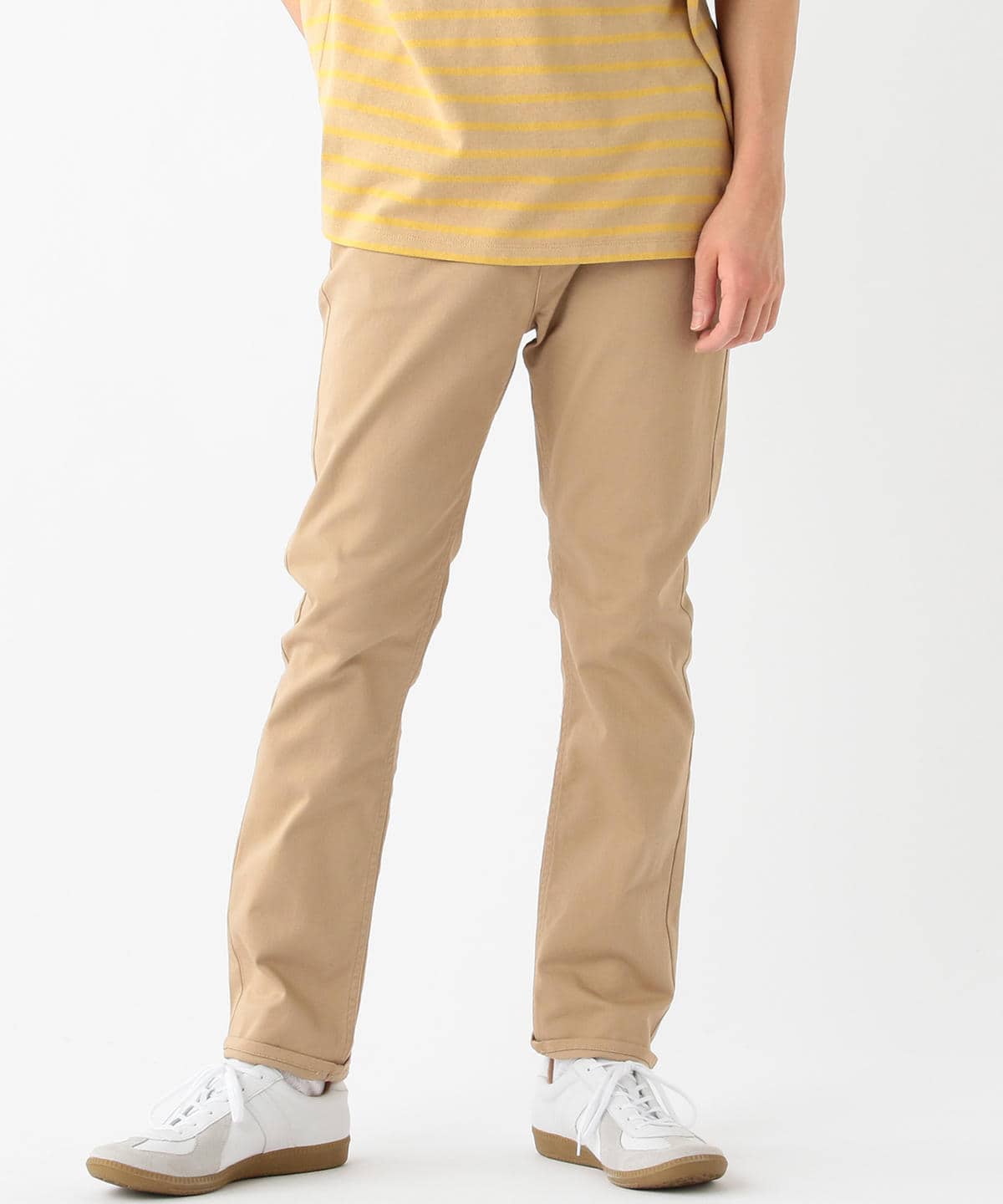 ストレッチ スキニー 5ポケット パンツ パンツ MEN BEIGE S ストレッチ スキニー 5ポケット パンツ パンツ MEN BEIGE S