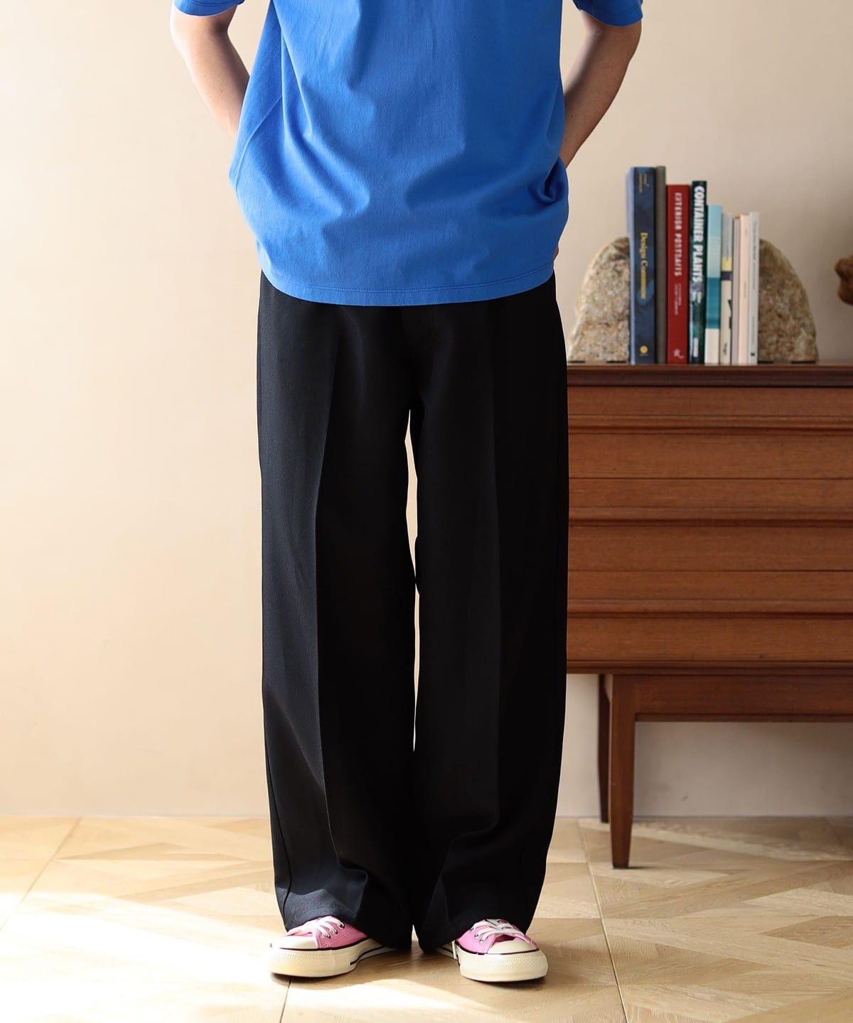 ambiance / Poly Twill Wide Pants パンツ MEN BLACK S ambiance / Poly Twill Wide Pants パンツ MEN BLACK S