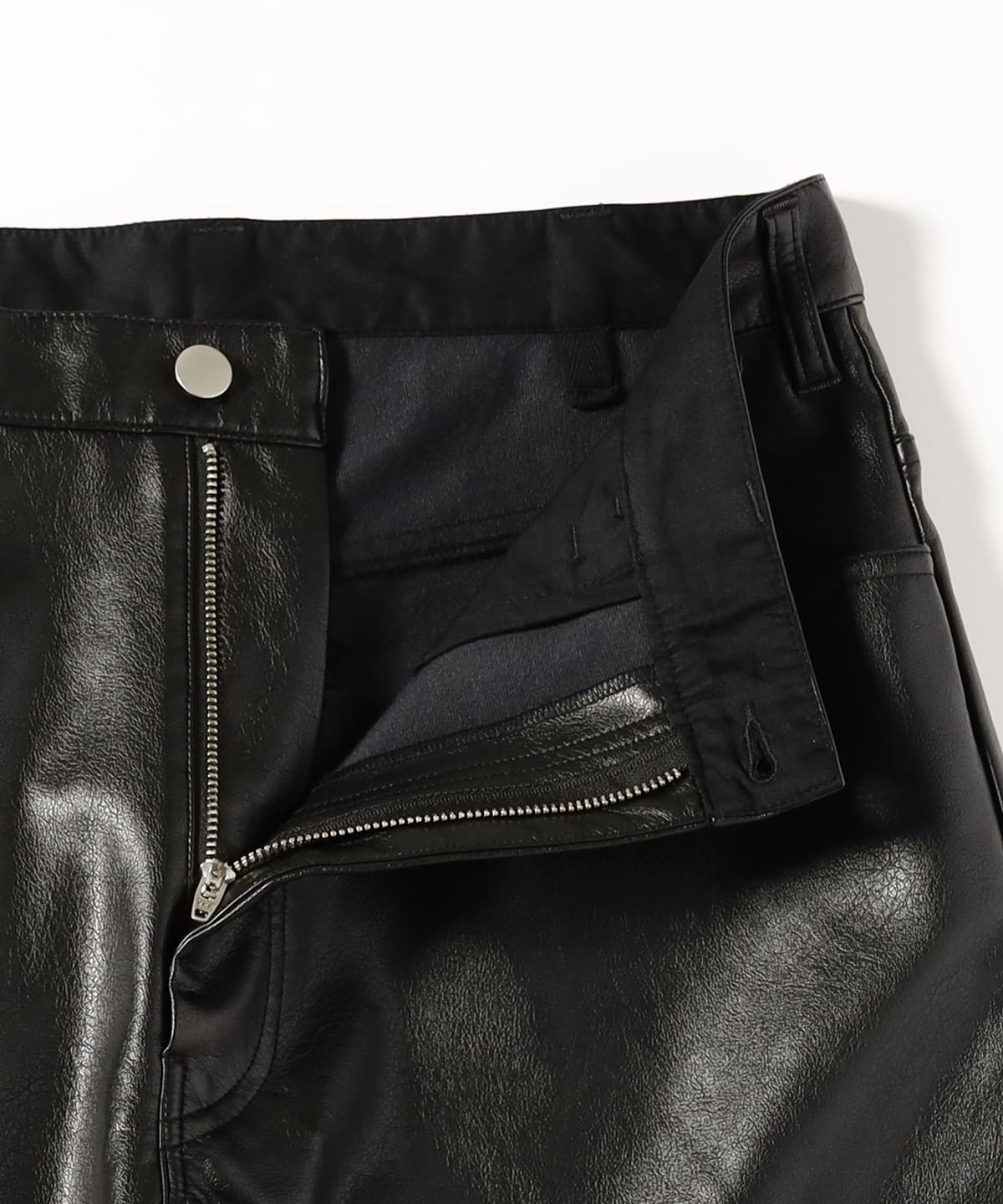 ☆美品☆MORGAN HOMME レザーパンツ 羊革 y2k ブラック S B:MING by BEAMS（ビーミング by ビームス）フェイクレザー ワイド