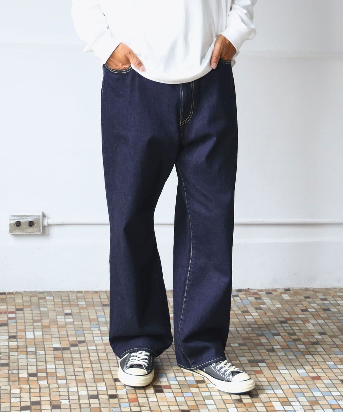 SIMPLE YET / セルビッチ 5ポケット デニム パンツ MEN INDIGO S SIMPLE YET / セルビッチ 5ポケット デニム パンツ MEN INDIGO S