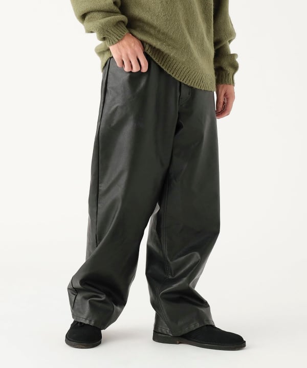 B:MING by BEAMS（ビーミング by ビームス）フェイクレザー ワイド