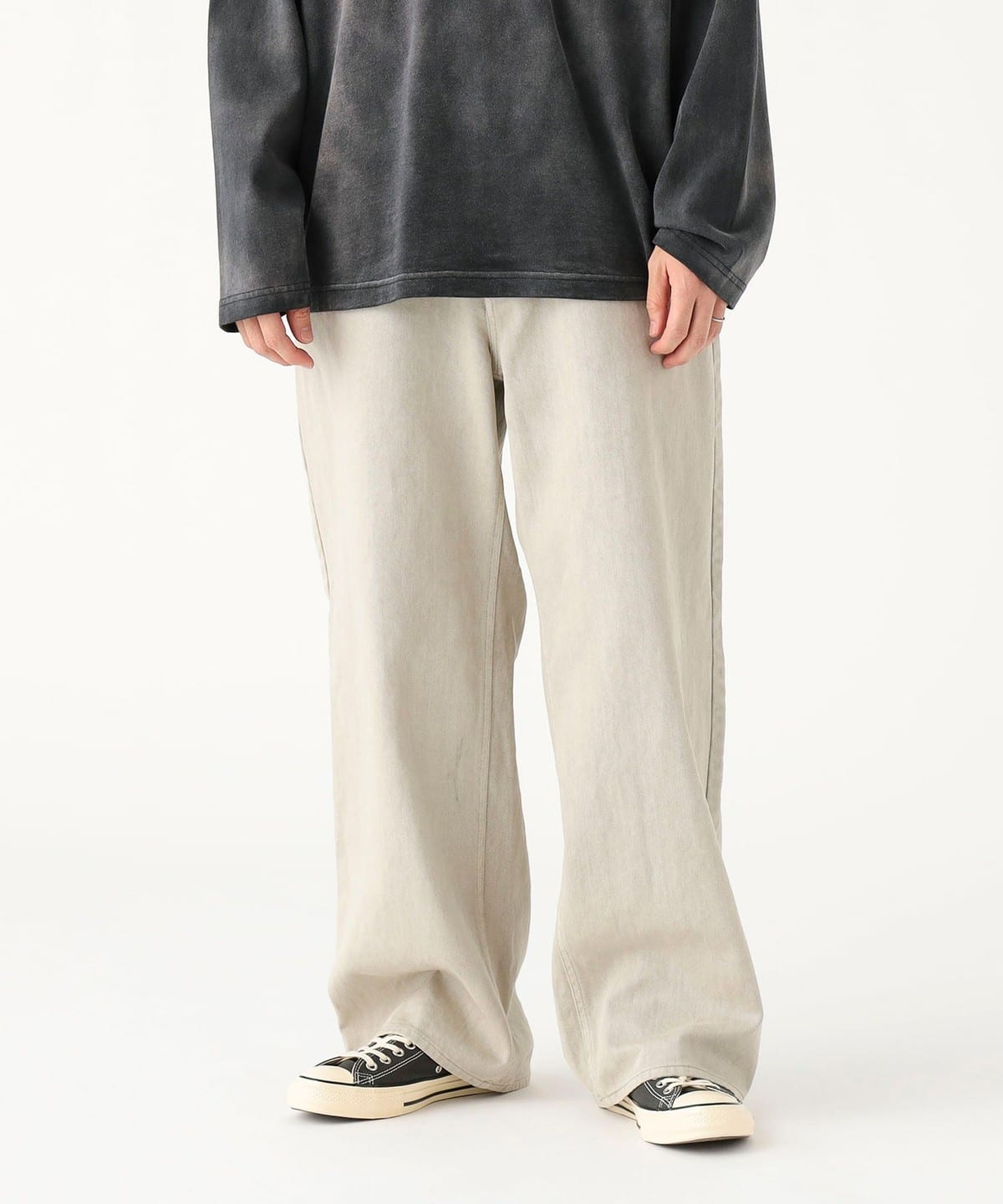 フェード 5ポケット デニム パンツ パンツ MEN IVORY M フェード 5ポケット デニム パンツ パンツ MEN IVORY M