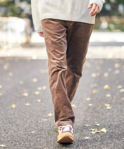 B:MING by BEAMS / ベロア ストレッチ スリムパンツ