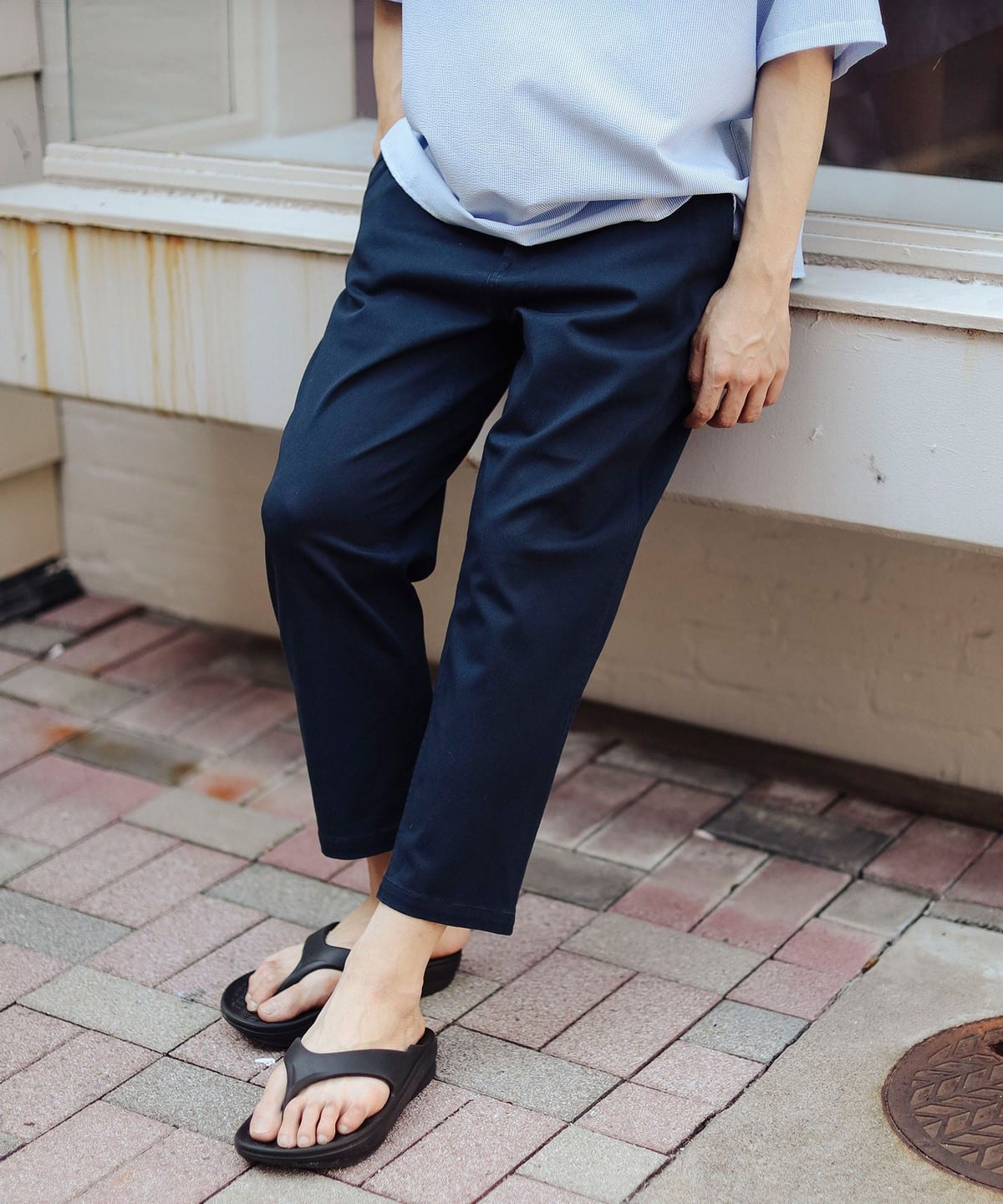 ベーシック イージー チノ 8分丈 パンツ パンツ MEN NAVY S ベーシック イージー チノ 8分丈 パンツ パンツ MEN NAVY S