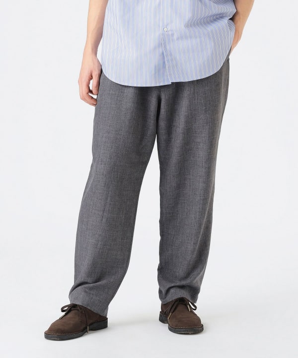 【極美品】BEAMS PLUS 1タック テーパード トラウザーズ パンツ M B:MING by BEAMS（ビーミング by ビームス）【タイムセール