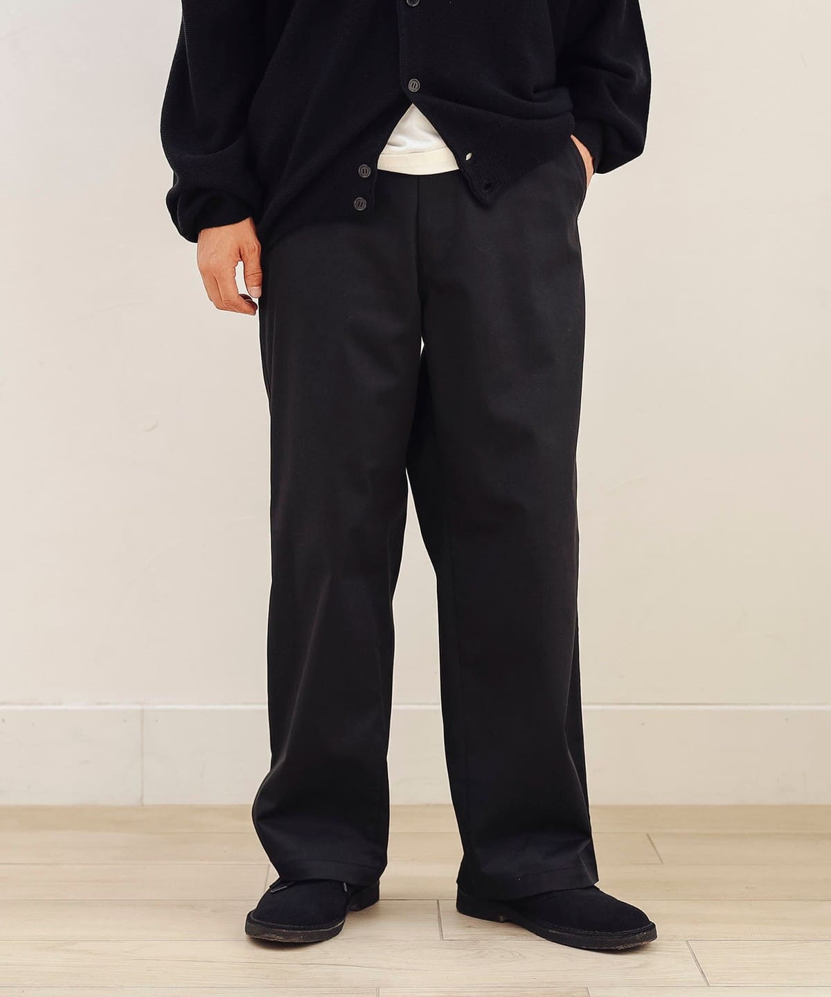 【別注】UNIVERSAL OVERALL ユニバーサルオーバーオール / ワイド パンツ パンツ MEN BLACK M 【別注】UNIVERSAL OVERALL ユニバーサルオーバーオール / ワイド パンツ パンツ MEN BLACK M