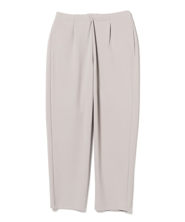 新作BEAMS ストレッチ接触冷感ダブルフェイス梨地パンツSize:L NV 新作BEAMS ストレッチ接触冷感ダブルフェイス梨地パンツSize:L