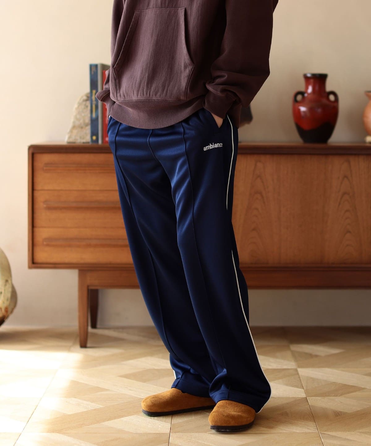 ambiance / Track Pants(セットアップ対応) パンツ MEN NAVY XL ambiance / Track Pants(セットアップ対応) パンツ MEN NAVY XL