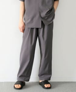 B:MING by BEAMS / 男裝 多臂花式織 聚酯纖維 寬版 休閒長褲（成套對應）