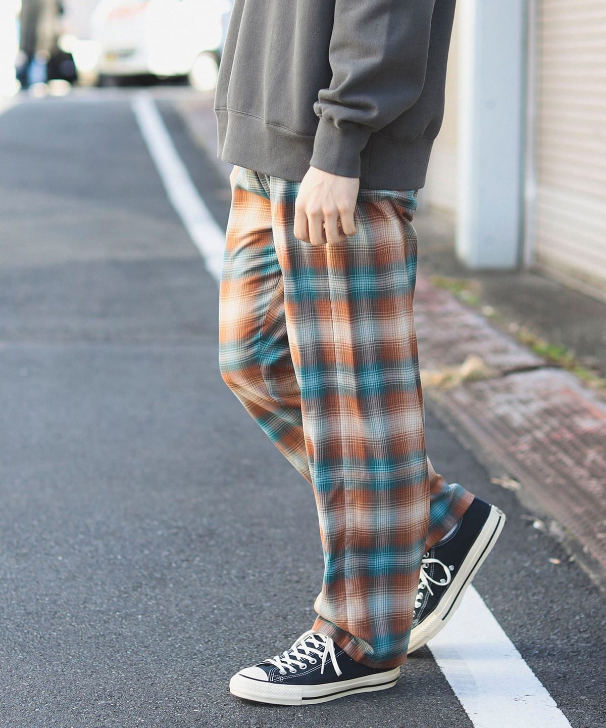 PENDLETON ペンドルトン / オンブレ チェック イージー パンツ パンツ MEN Tan/Blue S PENDLETON ペンドルトン / オンブレ チェック イージー パンツ パンツ MEN Tan/Blue S