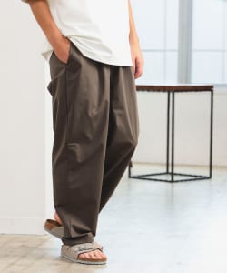 【TIME SALE商品】B:MING by BEAMS / 男裝 彈性 網眼布 單褶 休閒 長褲